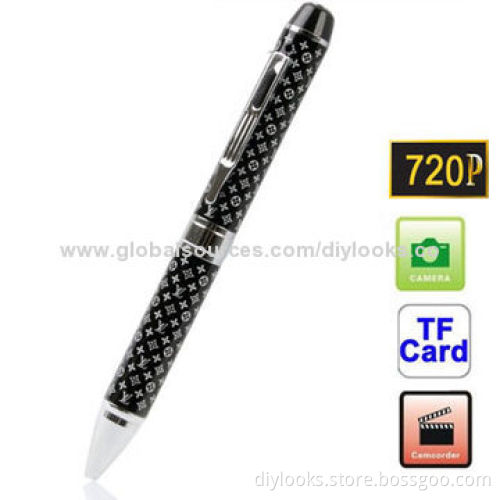 HD 1280x720/30fps LV Pattern Mini DV Hidden Spy Pen with Video Recording/Photo Shooting/Sound